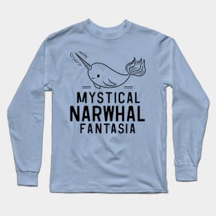 Mystical Narwhal Fantasia Long Sleeve T-Shirt